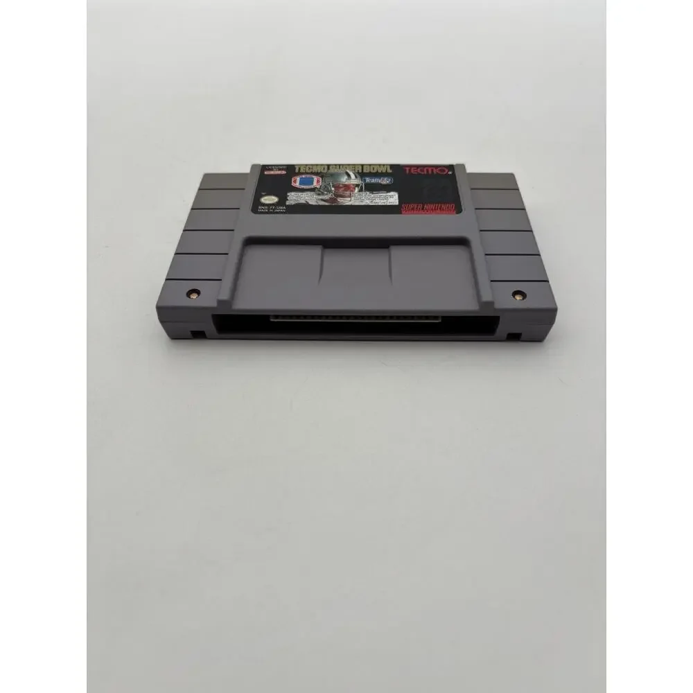 Tecmo Super Bowl (Super Nintendo SNES, 1993) Authentic Tested Working VG Cond